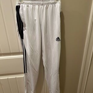 Adidas Men’s White and Black Joggers